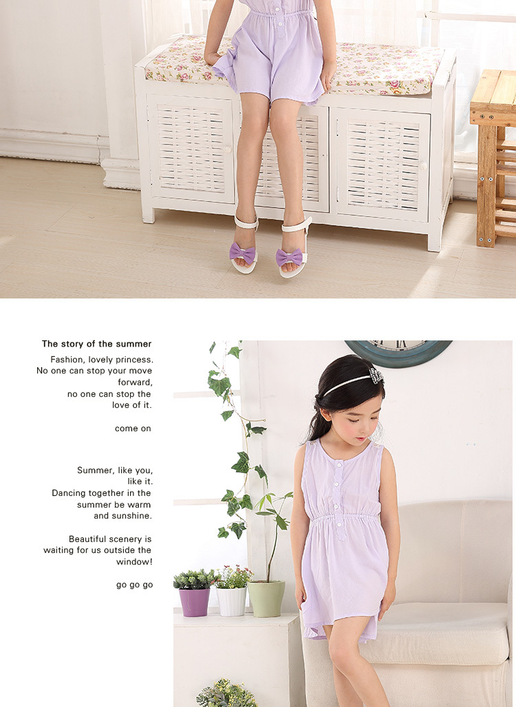 エレガント弓子供靴夏2015スタイリッシュなフラットサンダル用女の子p L05-71仕入れ・メーカー・工場