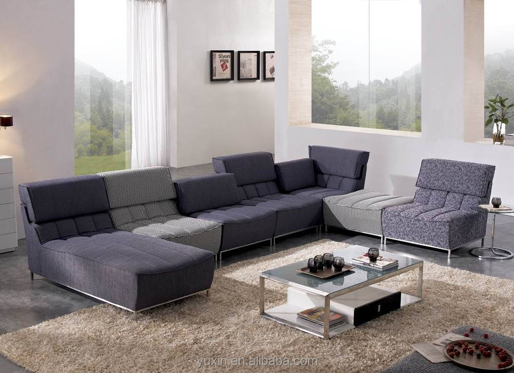 Nueva llegada living modernos muebles de madera/sofá de esquina de ...