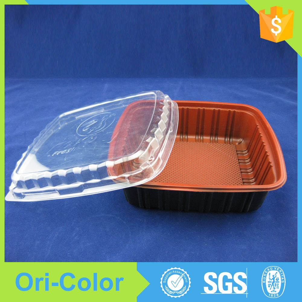 new design plastic container takeaway fast food packaging