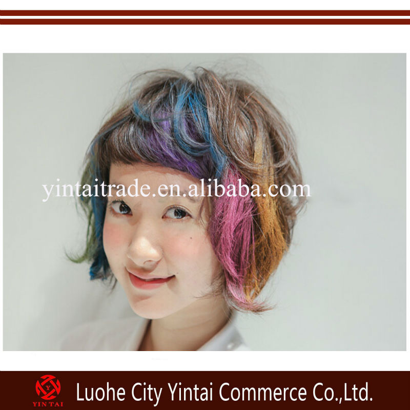 一時的な熱い販売2014年12色の髪の色統コスプレ一時的な髪色のチョーク問屋・仕入れ・卸・卸売り