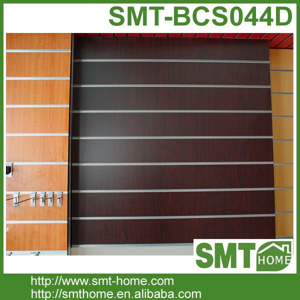 現代slotwall 18ミリメートル使用メラミンmdf壁パネル用ショップ仕入れ・メーカー・工場