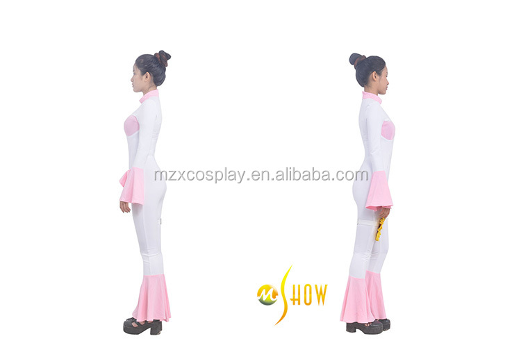 アニメ妖精コスプレシャーマンキングプレイ女性のステージ衣装ピンクのダンスの摩耗のパーティー服ハロウィン問屋・仕入れ・卸・卸売り