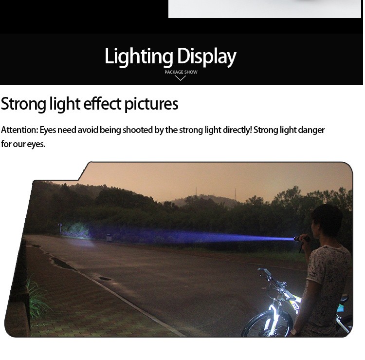 笑顔シャーク中国工場ズームled充電式懐中電灯トーチ18650バッテリーled懐中電灯ズーム可能なxm-l t6 led懐中電灯仕入れ・メーカー・工場