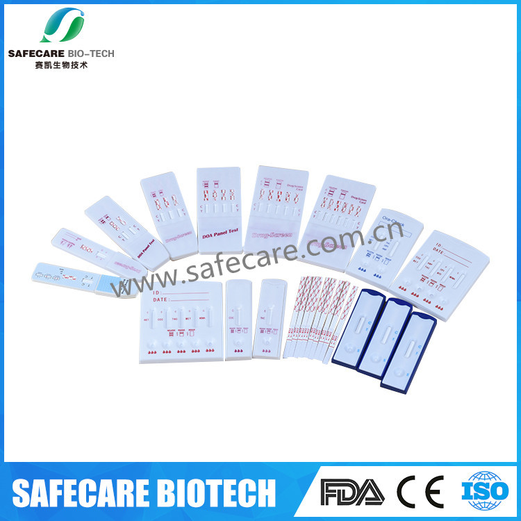 Multi panel drug screening test device kit