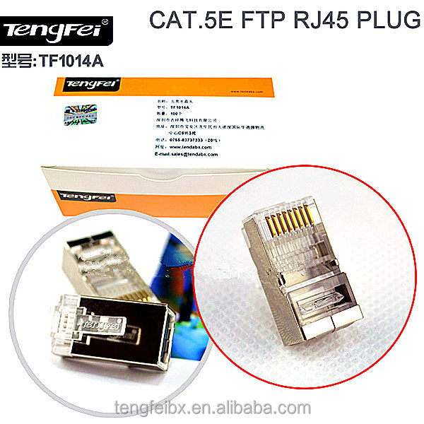 Cat5e/cat6rj45プラグコネクタのためのネットワークコンピュータrj45モジュラプラグ仕入れ・メーカー・工場