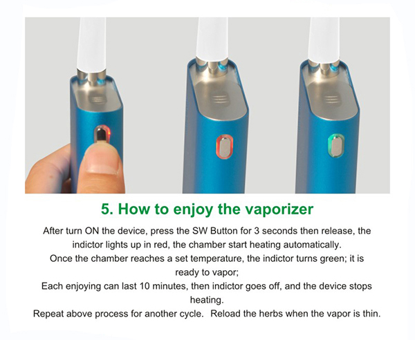 2014 Newest Innovative New Design Portabale Dry Herb Vaporizer Flowermate Vapormax V for Baked Tobacco with wholesale price