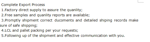 our services