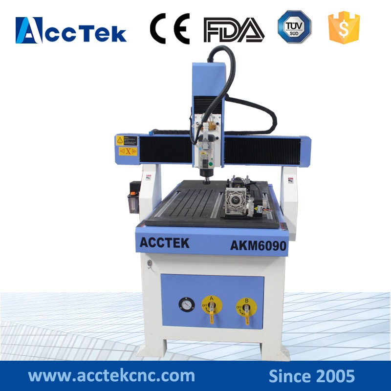 Acctekミニデスクトップ3d cncのルーター6090/小cnc彫刻切断機用木材、mdf、アクリル、石、アルミ仕入れ・メーカー・工場