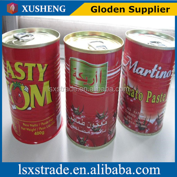 pure canned tomato paste in tins for sale (B)
