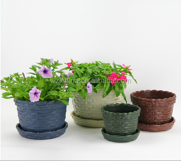 プラスチック製の植木鉢、 庭の植木鉢、 のための小さな家と庭の装飾の植木鉢仕入れ・メーカー・工場
