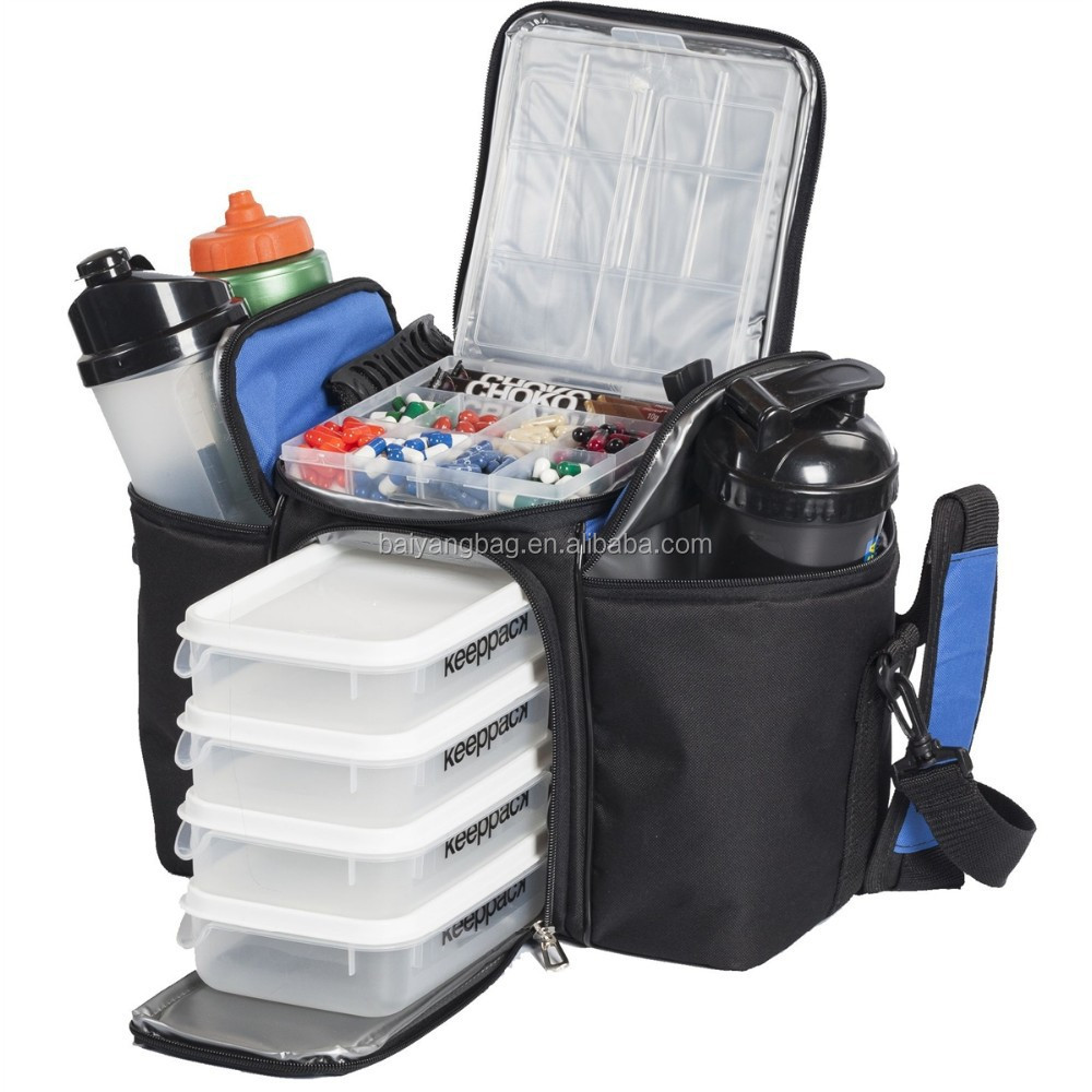 Insulated fitness cooler lunch bag