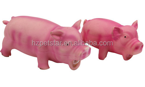 着色されたＬＡＴＥＸＰＩＧで実際の音の犬狩り豚犬おもちゃディスプレイピンク仕入れ・メーカー・工場