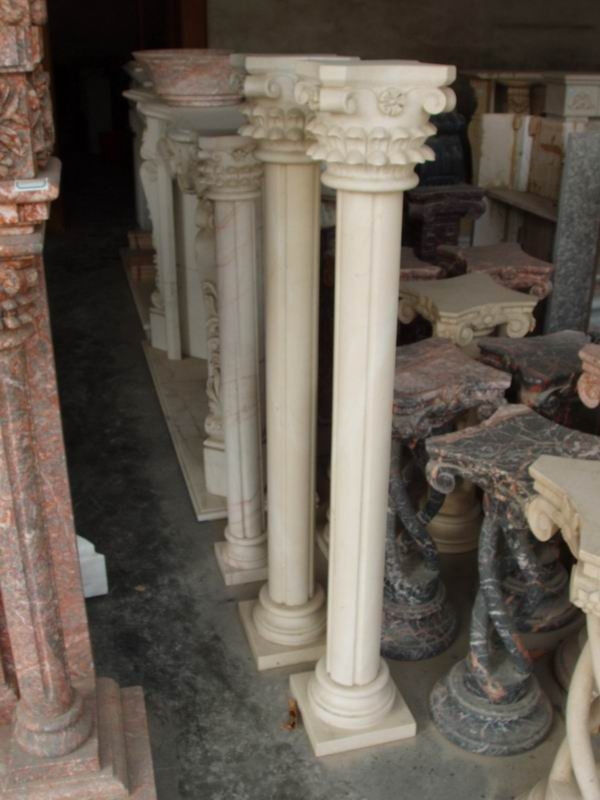 Home Decoration Small Beige Marble Pillars And Columns Buy