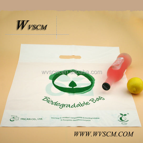 corn starch based biodegradable bag shopping bag