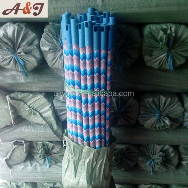 pvc coated celling broom stick wooden stick with long plastic hanger