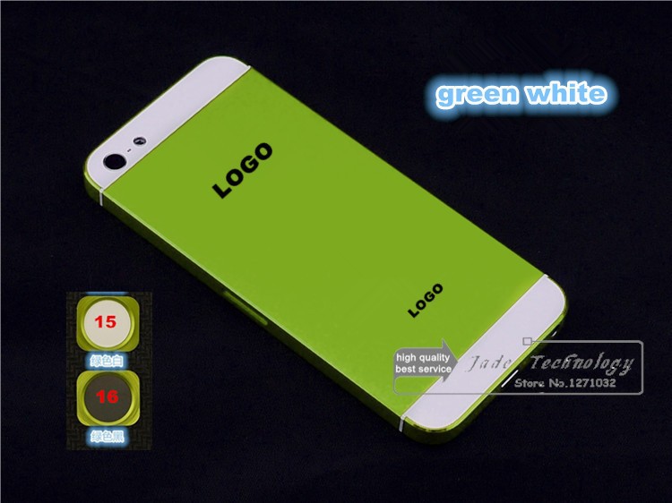 jade iphone 5 cover green white