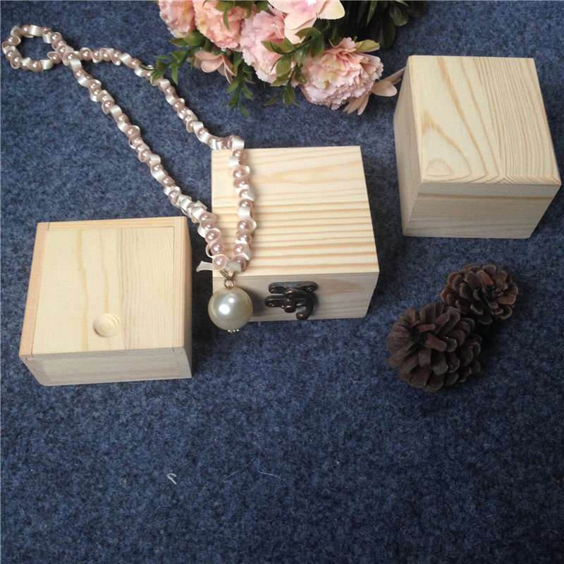 Small Wooden Box With Separate Lid For Festival Gift Card Box Or Jewelry Package Watch Box Inner