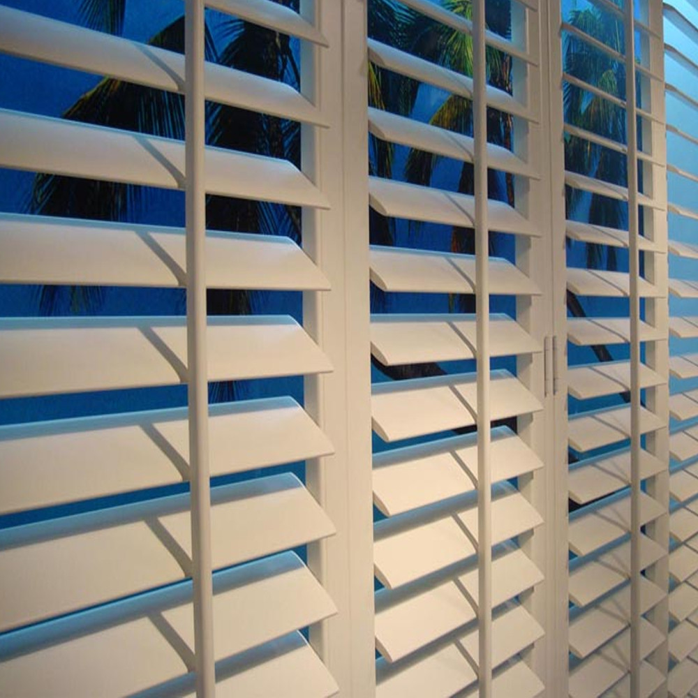 Export To Sydney Custom Wood White Horizontal Temporary Blind