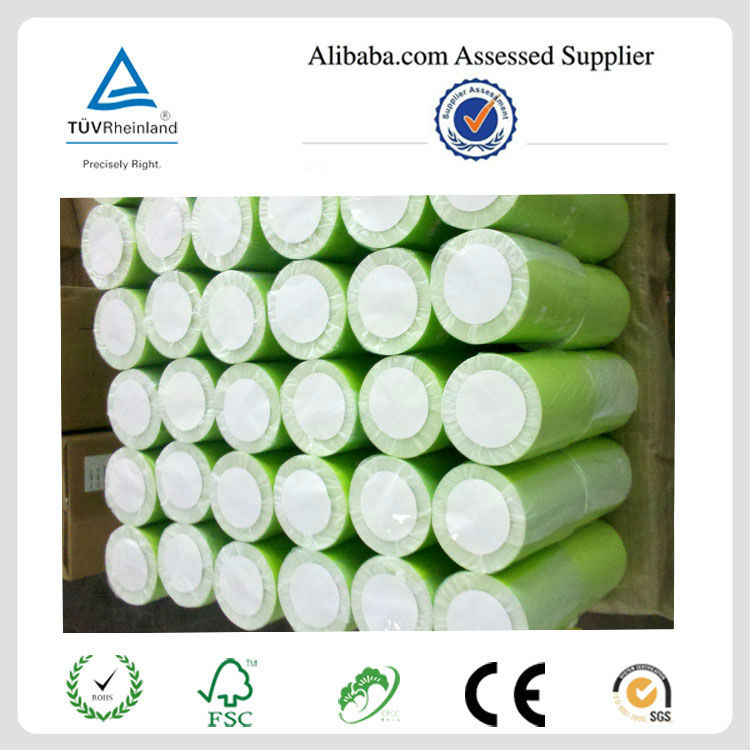 hot sale premium green thermal label with perforation for