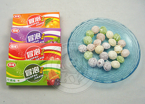 Sour Bubble Hard Candy with Filling