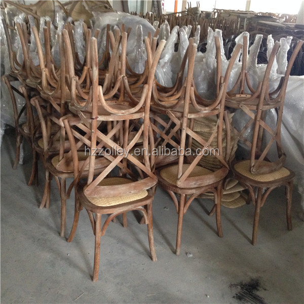 Industrial de la vendimia de madera de roble silla apilable x ...