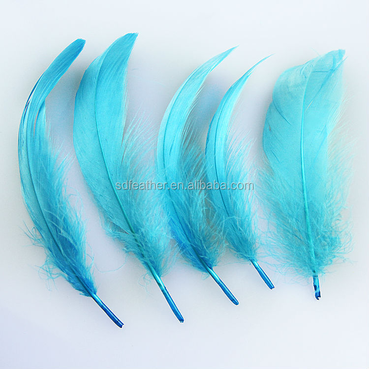安いdiy1020cmのガチョウの羽の染めライトブルー仕入れ・メーカー・工場