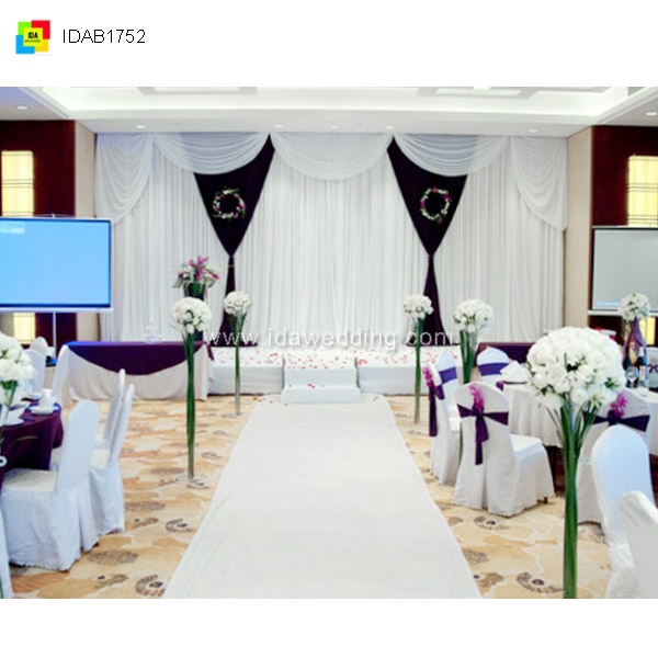 Ida Church Decoration Wedding Backdrop White Backdrop Curtain