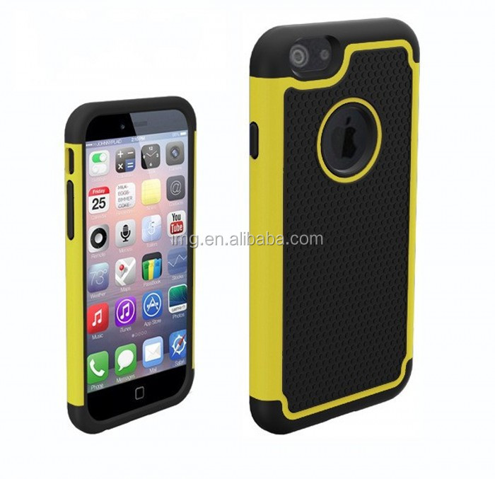 新製品シリコーン2014年ハイブリッドpcケースiphone用6,iphone用6在庫10色が付いている付属品問屋・仕入れ・卸・卸売り