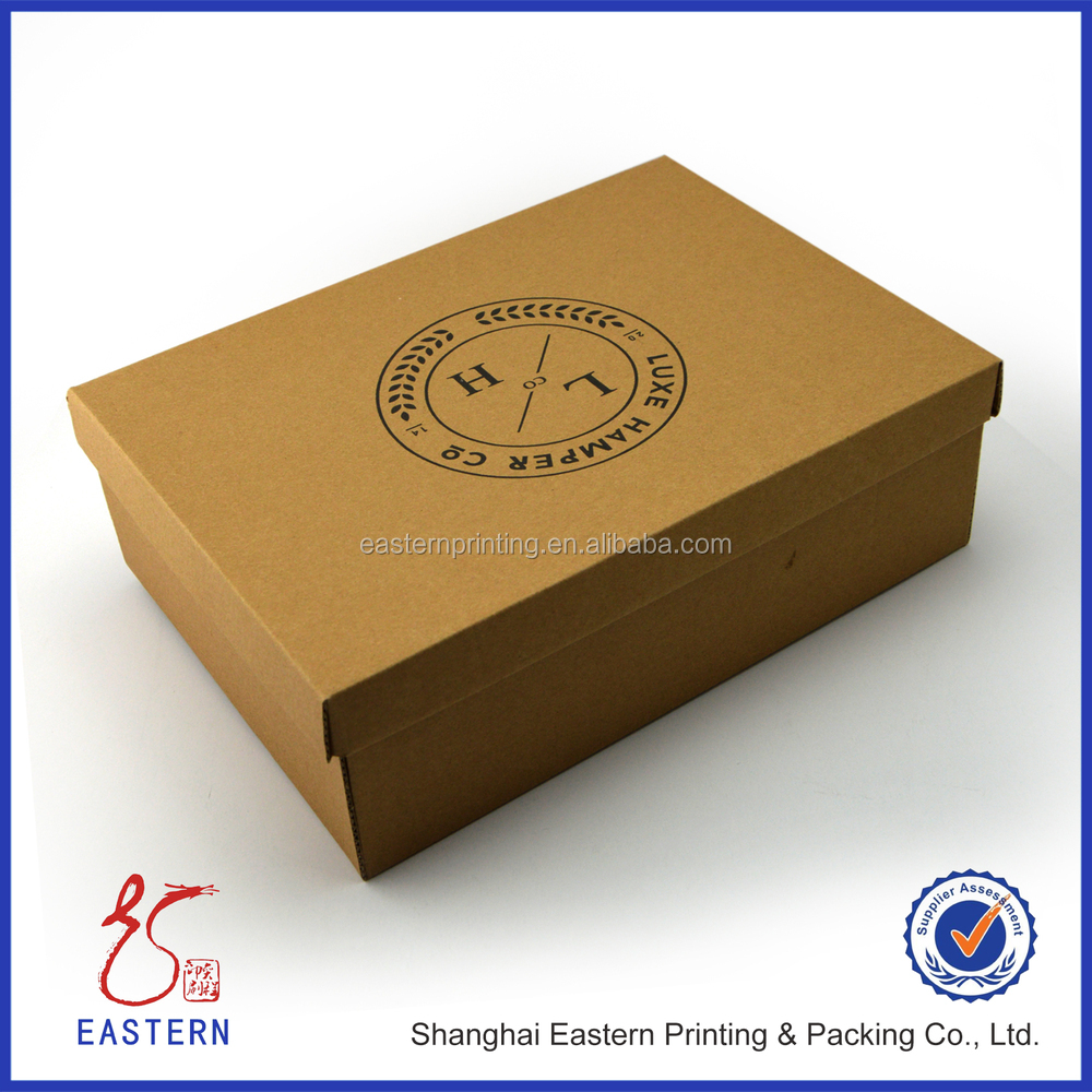 カスタム印刷されたロゴ付き紙の靴箱、 段ボール靴箱仕入れ・メーカー・工場