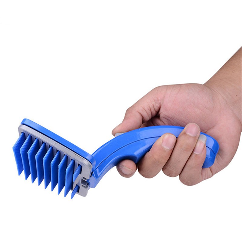 2015 New Pet Blue Brush For Long And Short Haired Cats Dogs Cleaning Brush Grooming