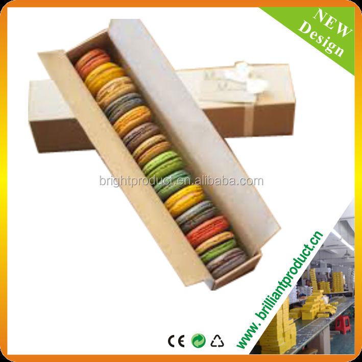 High quality factory price bakery paper box, custom made window box, paper box for macaron