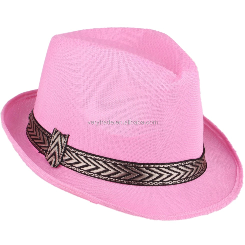 男性は女性のユニセックスフェドーラ帽子フェルト帽短いつばの好転のキューバスタイルキャップ帽子パナマ問屋・仕入れ・卸・卸売り