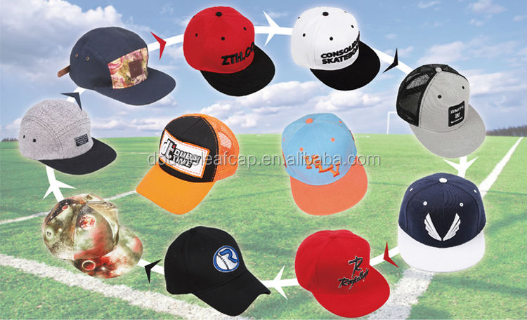 カスタム革パッチ 6 パネル strapbacks キャップ スナップ バック帽子仕入れ・メーカー・工場