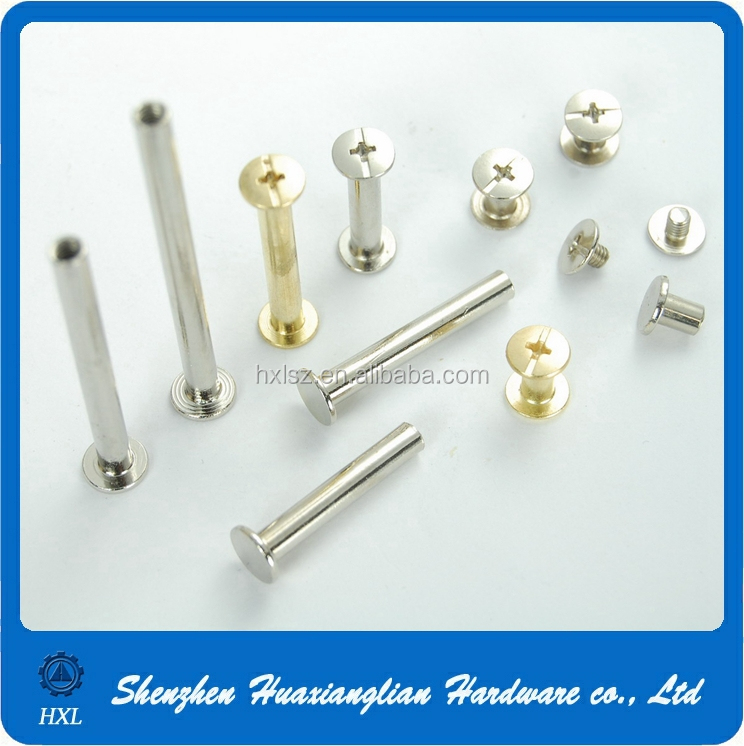 Pe/pp/pvc/ps Male And Female Nylon/plastic Book Binding Post Chicago