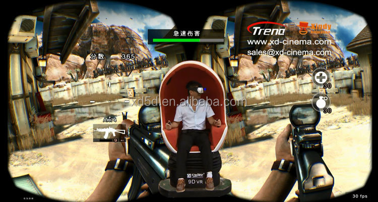 Dynamic 360 Degree Interactive VR simulator experience Virtual Reality egg Cinema equipment 9D VR
