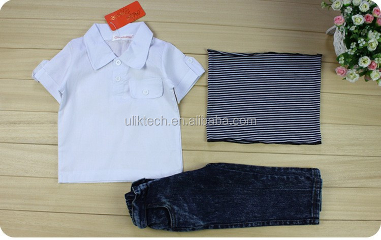 男の子服セット子供服セット半袖tシャツ+ジーンズ2ピース男の子服スーツ小売子供服セット男の子仕入れ・メーカー・工場