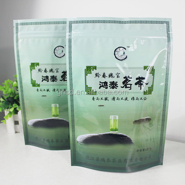 Stand up Aluminizing tea Bag with zipper top
