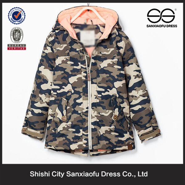 卸売女の子の衣料品メーカー、 カスタム迷彩子供たちが着用、 高いqulity秋冬子供服仕入れ・メーカー・工場