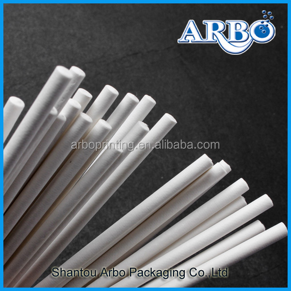 SGS,MSDS and LFGB approved colored paper lollipop sticks 4*152mm