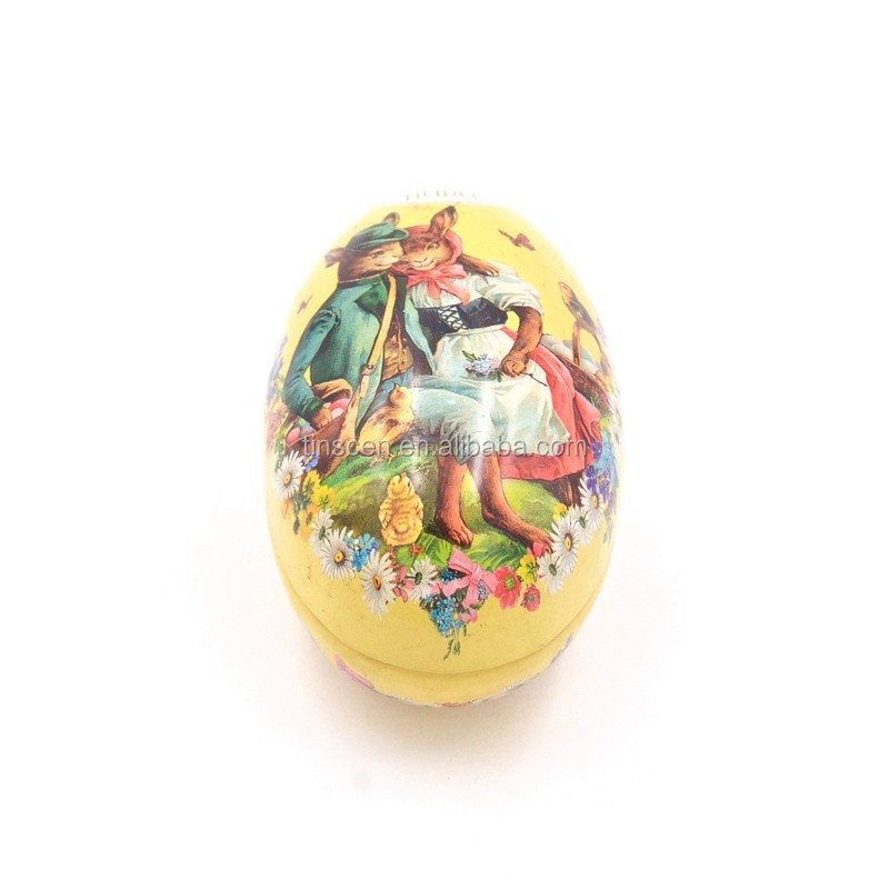 2 - pieces small Easter tin egg.JPG