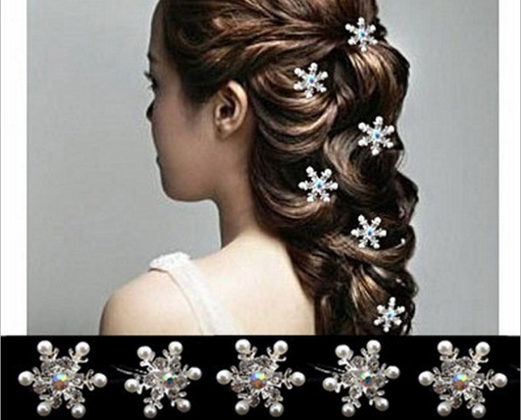 韓国の結婚式の髪アクセサリー、 フラワーデザインヘアピン、 蛾蘭の髪の宝石仕入れ・メーカー・工場