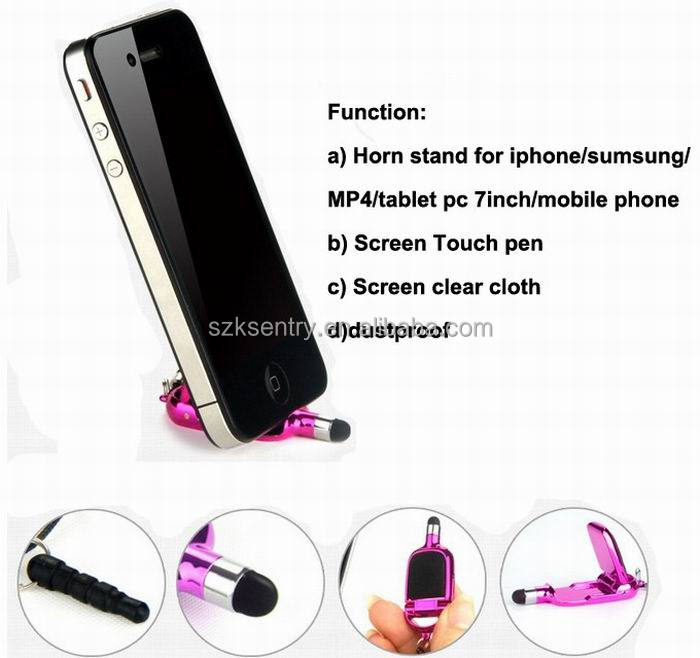 携帯電話のスタンドをスタンド付きiphone用静電容量スタイラスタッチスクリーンのペン問屋・仕入れ・卸・卸売り