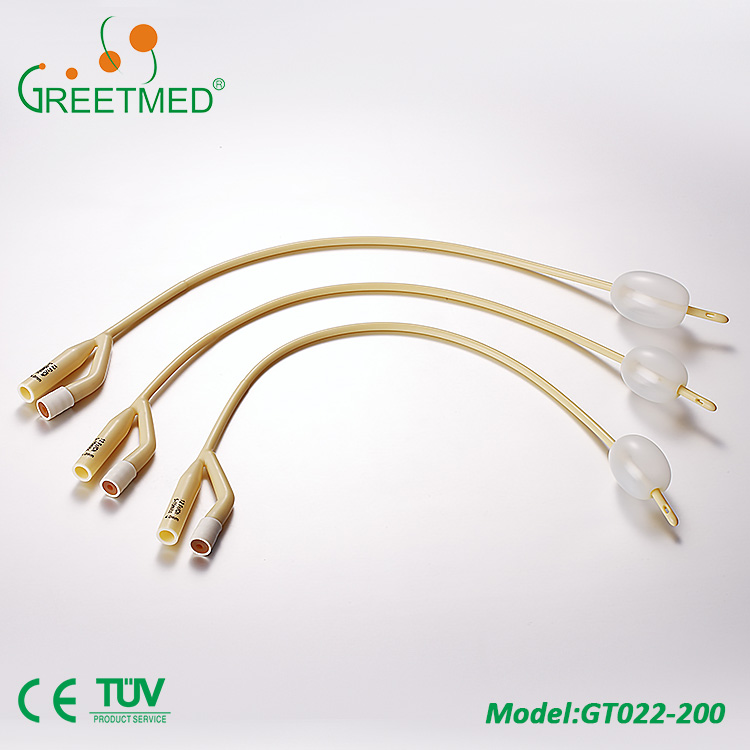 2 way standard latex foley catheter with balloon