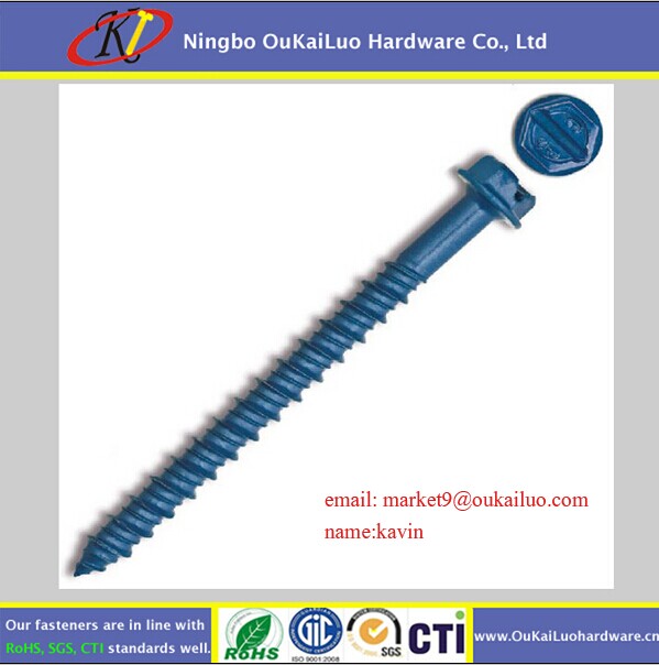 Concrete Screw Self Tapping Ruspert Coating Tapcon Screws, View tapcon