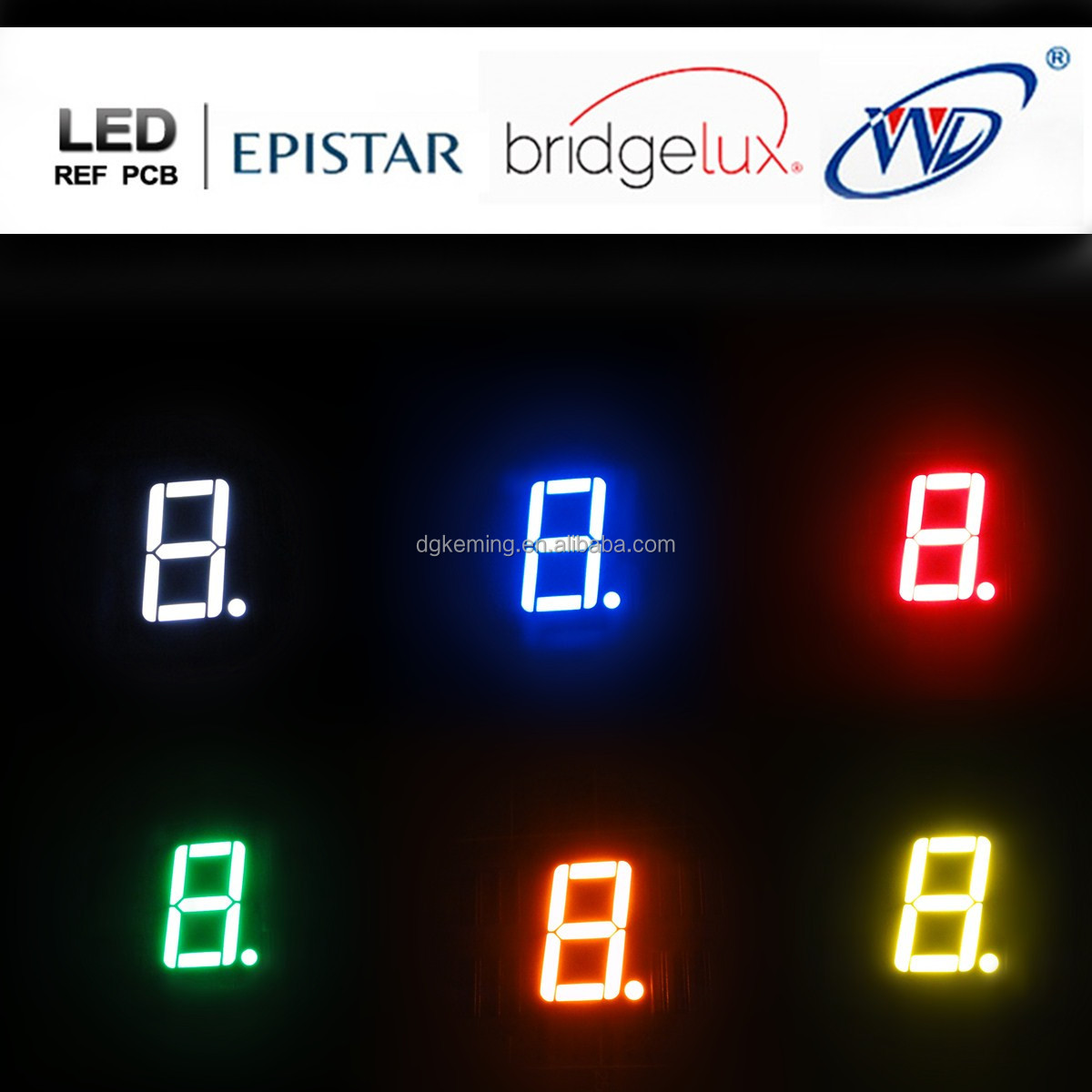 7 segment led display single digit 5611 ultra green el light numbers