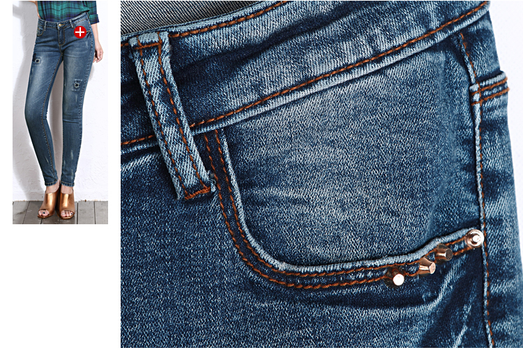 新しいデザインのミッドungos0099weist長いジーンズの女性スキニーブルー鉛筆のズボンファッション女性広州工場仕入れ・メーカー・工場