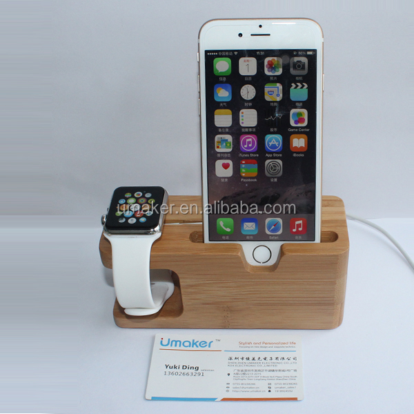 20151竹のデスクに新しい2りんごを表すウォッチ・appleのiphone仕入れ・メーカー・工場