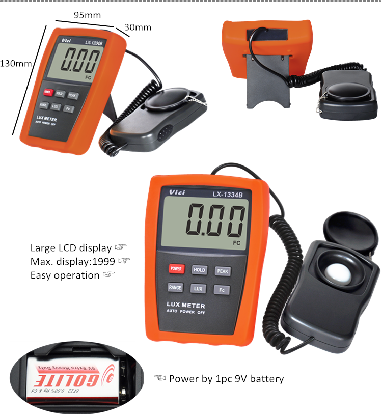 Vici Lx1334b Lux Meter Led Light Lx1330b Buy Lux Meter Led Light,Lux Meter Lx1330b,Lux Meter