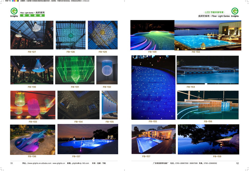 Creativo diseño de la piscina de natación, fibra optica grupo de ...