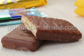 automatice chocolate enrobing machine for wefar/bar /biscuit/cake